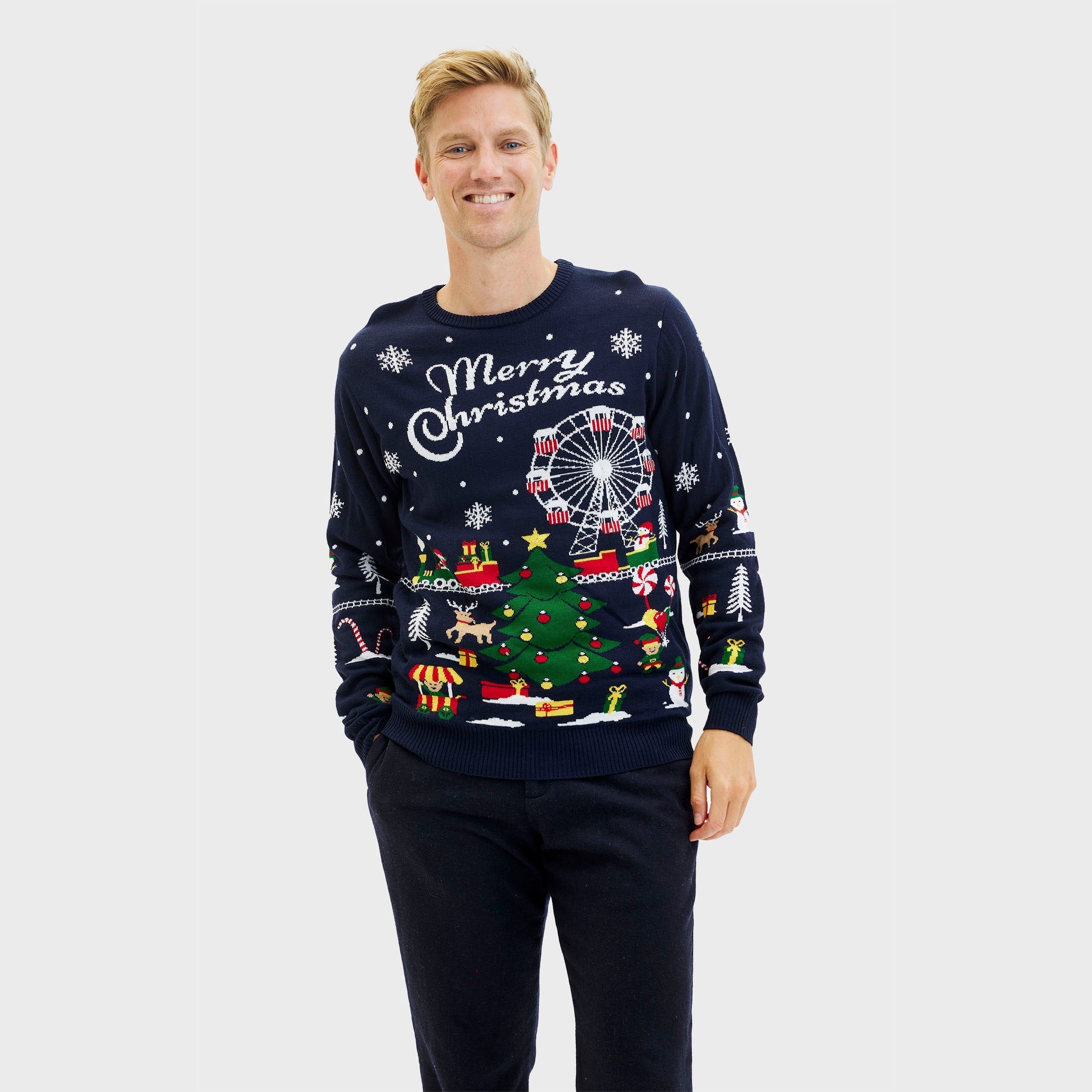 Christmas carnival weihnachtspullover - Herren